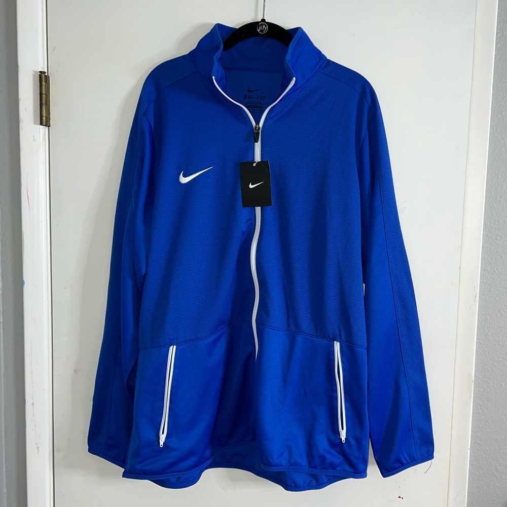 Nike Women’s Basketball Blue and White Jacket